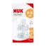 NUK First Choice+ Anti-Colic-Trinksauger Silikon | kiefergerechte NUK Form | Größe 1 (0-6 Monate) S für Tee | 2 Stück