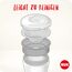 NUK Magic Cup Trinklernbecher | 8+ Monate | 230 ml | auslaufsicherer 360°-Trinkrand | BPA-frei | grau | 2 Stück