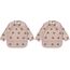 Yiupea Lätzchen mit Ärmeln Baby Mess Proof - Maschine Waschbar & Wasserdicht 6-24 Monate für Baby Led Weaning, Coverall Lätzchen für-Fütterung-Rosa (Packung mit 2)