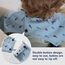 Yiupea Lätzchen mit Ärmeln Baby Mess Proof - Maschine Waschbar & Wasserdicht 6-24 Monate für Baby Led Weaning, Coverall Lätzchen für -Fütterung-Blau