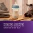 Philips Avent Natural Response Babyflasche für die Nacht – 260 ml, mit mittlerer Durchflussrate (Mittel 3), separater im Dunklen leuchtender Ring, Motiv müdes Faultier, SCY903/81