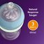 Philips Avent Natural Response Set für die Nacht – 260 ml Babyflasche mit mittlerer Durchflussrate (Mittel 3), im Dunklen leuchtender Ring, ultra soft Schnuller, Motiv müdes Faultier, SCD838/17