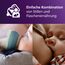 Philips Avent Natural Response Babyflasche für die Nacht – 260 ml, mit mittlerer Durchflussrate (Mittel 3), separater im Dunklen leuchtender Ring, Motiv müdes Faultier, SCY903/81