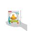 Fisher-Price WaterMates Entchenball, Lustige Ente in Kugel mit Konfetti, Baby Spielzeug, Spielball, Badewannenspielzeug, ab 3 Monate, 75676