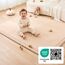 Wolkenweiche Spielmatte Baby 170x120x2,5cm bögen – Teppich für Kinderzimmer mit hochwertigem Memory-Schaum – Krabbelmatte Baby mit Rutschfester Unterseite – Krabbeldecke, Kinderteppich, Tatami Matte
