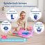 Mallie® Wassermatte Baby 66x50 CM Rosa Pink [100% BPA & Schadstoff-Frei] ab 3, 6 und 9 Monate im Ozean Design I Baby Spielzeug, Spielzeug Ab 6 Monate als Wassermatte Baby und Baby Spielzeug 6 Monate