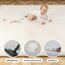 Hakuna Matte Wolkenweiche Spielmatte Baby 120x120x2,5cm, grau – Teppich für Kinderzimmer mit hochwertigem Memory-Schaum – Krabbelmatte Baby mit Rutschfester Unterseite – Krabbeldecke, Tatami Matte