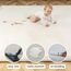 Hakuna Matte Wolkenweiche Spielmatte Baby 200x150x2,5cm, grau – Teppich für Kinderzimmer mit hochwertigem Memory-Schaum – Krabbelmatte Baby mit Rutschfester Unterseite – Krabbeldecke, Tatami Matte