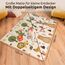 Mallie® Spielmatte Baby Faltbar inkl. Gratis Tragetasche 180x150x1cm [100% BPA- und Schadstoff-Frei] Doppelseitige Krabbelmatte Baby, Krabbeldecke Baby I Baby Play Mat, Spielmatte Baby Faltbar