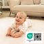 Wolkenweiche Spielmatte Baby 150x80x2,5cm, beige – Teppich für Kinderzimmer mit hochwertigem Memory-Schaum – Krabbelmatte Baby mit Rutschfester Unterseite – Krabbeldecke, Kinderteppich, Tatami Matte