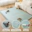Wolkenweiche Spielmatte Baby 200x150x2,5cm, grün – Teppich für Kinderzimmer mit hochwertigem Memory-Schaum – Krabbelmatte Baby mit Rutschfester Unterseite – Krabbeldecke, Kinderteppich, Tatami Matte