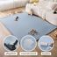 Hakuna Matte Wolkenweiche Spielmatte Baby 200x150x2,5cm, blau – Teppich für Kinderzimmer mit hochwertigem Memory-Schaum – Krabbelmatte Baby mit Rutschfester Unterseite – Krabbeldecke, Tatami Matte