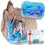 Mallie® Wassermatte Baby XXL 95x75 CM [100% BPA & Schadstoff-Frei] ab 3, 6 und 9 Monate im Ozean Blau Design I Baby Spielzeug, Spielzeug Ab 6 Monate als Wassermatte Baby und Baby Spielzeug 6 Monate