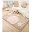 Wolkenweiche Spielmatte Baby 200x150x2,5cm, mond&Sterne – Teppich für Kinderzimmer mit hochwertigem Memory-Schaum – Krabbelmatte Baby mit Rutschfester Unterseite, Tatami Matte