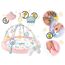 Nukido Spieldecke Mit Spielbogen Baby Spielmatte Babyspieldecke Krabbelmatte Krabbeldecke 7 Spielzeuge Und Kissen Weich Pflegeleicht Ocean Rosa