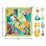 Fisher-Price 3-in-1 Rainforest Spieldecke für Babys, Spielmatte und sensorische Spielzeuge für das Spielen in der Bauchlage, Regenwalddesign, ab der Geburt, HJW08