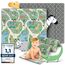 MAPALOU Krabbelmatte Spielmatte für Baby & Kinder Faltbar & Schadstofffrei 180 x 200cm | Kinderzimmer Spielteppich Play Mat Babymatte Bodenmatte | Tragbar & Wasserdicht für Innen & Outdoor