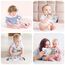 Vicloon Stoffbuch für Babys,Bilderbuch aus Stoff mit Tiere,frühe Entwicklung Baby Tuch Bücher,Wahrnehmungs-Lernspielzeug,Geschenke für Babys-LöwenStil
