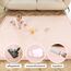 Hakuna Matte Wolkenweiche Spielmatte Baby 200x150x2,5cm, rosa – Teppich für Kinderzimmer mit hochwertigem Memory-Schaum – Krabbelmatte Baby mit Rutschfester Unterseite – Krabbeldecke, Tatami Matte