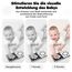 URMYWO Black & White Babybuch Kontrastbuch Baby-Bilderbuch-Stoffbücher- Kontrast Baby Spielzeug 0 3 6 9 12 Monate, schwarz weiss kontrastkarten Neugeboren Babygeschenk