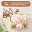 hahaland Baby Spielzeug ab 0 3 6 Monate Stoffbuch, Interaktive Babybücher mit Spiegel Rassel,Fühlbuch Knisterbuch Baby Spielzeug 6 Monate,Neugeborene Baby Geschenk für Babyspielzeug 0-6 Monate