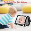 Baby Spiegel Spielzeug - Baby Spielzeug 0-6 Monate Faltbarer Schwarz Weiß Kontrast Babybuch Spiegel Spielzeug Baby Spielzeug ab 3 Monate Neugeborenes Lernspielzeug Spielzeug Geschenk (Black)
