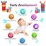 ACCEVO 4Pcs Rassel Baby Socken Babyspielzeug Handgelenk Und Neugeborenen-Spielzeug für Babys, Mädchen, Jungen Frühe Bildung Spielzeug für Neugeborene Kleinkinder Spielzeug für Babyspielzeug 0-6 Monate