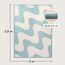 Wolkenweiche Spielmatte Baby 280x200x2,5cm, Wellen– Teppich für Kinderzimmer mit hochwertigem Memory-Schaum – Krabbelmatte Baby mit Rutschfester Unterseite – Krabbeldecke, Kinderteppich, Tatami Matte