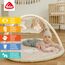 Fehn 3-D-Activity-Decke Vogel – Spielbogen mit 5 abnehmbaren Spielzeugen für Babys Spiel & Spaß im Liegen, Sitzen & beim Krabbeln, für Babys und Kleinkinder ab 0+ Monaten