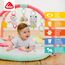 Fehn 3-D-Activity-Decke Spielbogen Aiko und Yuki – Baby Krabbeldecke mit 5 abnehmbaren Spielzeugen zum Greifen – Spieldecke für Babys und Kinder ab 0+ Monaten – Krabbelmatte als Geschenk zur Geburt