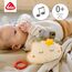 Fehn Spieluhr Baby Einschlafhilfe Wolke - Kuscheltier mit sanfter Einschlafhilfe Melodie "Schlaf Kindlein schlaf" - Babyspielzeug für Unterwegs und Zuhause - Musikspielzeug für Babys und Kleinkinder