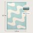 Wolkenweiche Spielmatte Baby 170x120x2,5cm Wellen – Teppich für Kinderzimmer mit hochwertigem Memory-Schaum – Krabbelmatte Baby mit Rutschfester Unterseite – Krabbeldecke, Kinderteppich, Tatami Matte