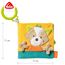 Fehn Fühlbuch Fuchs - Buggybuch aus Stoff mit Waldtier Motiven - Babyspielzeug Buch mit Quietsche, Raschelpapier und Spiegel - Babybuch 8 Seiten - Stoffbuch für Babys und Kleinkinder ab 0+ Monaten