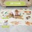 Krabbelmatte Baby Faltbar Spielmatte Kinder Spieldecke 120x180x1cm Krabbeldecke Für Baby - Babymatte Kindermatte - Schaumstoffmatte Kinderteppich- Spielteppich - Bodenmatte Kinder - Babygeschenk