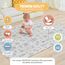 Krabbelmatte Baby Faltbar Spielmatte Kinder Spieldecke 120x180x1cm Krabbeldecke Für Baby - Babymatte Kindermatte - Schaumstoffmatte Kinderteppich- Spielteppich - Bodenmatte Kinder - Babygeschenk