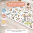 Krabbelmatte Baby Faltbar Spielmatte Kinder Spieldecke 150x180x1cm Krabbeldecke Für Baby - Babymatte Kindermatte - Schaumstoffmatte Kinderteppich- Spielteppich - Bodenmatte Kinder - Babygeschenk