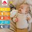 Fehn Spieluhr Baby Einschlafhilfe Wolke - Kuscheltier mit sanfter Einschlafhilfe Melodie "Schlaf Kindlein schlaf" - Babyspielzeug für Unterwegs und Zuhause - Musikspielzeug für Babys und Kleinkinder