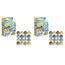 CRAZE INKEE Bath Drops - Badetabletten zum Farben Lernen, Badefarben für Kinder Badewanne - Badekugeln Kinder in Magenta, Gelb und Blau 43943, 1 Stück (2er Pack)