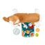 Fisher-Price Baby-Spielzeug zum Spielen in der Bauchlage, 3-in-1 Hündchen Spielkissen mit BPA-freiem Beißring, Rassel und Spiegel-Spielzeug