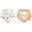 Nukido Spielbogen Baby Interaktiv - 5in1 Krabbeldecke Spielmatte - Krabbelmatte Laufstall Babynestchen für Neugeborene mit Bauchzeit-Kissen - 2 Bögen mit 7 Sensorik-Spielzeugen - Braun
