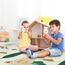 CCLIFE Krabbelmatte Baby Spielmatte Kinder 196x176x1cm Faltbar Spielteppich Spielunterlage Groß Rutschfest Beidseitig Tragbar Wasserdicht Innen Außen Bunt