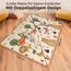 Mallie® Spielmatte Baby Faltbar inkl. Gratis Tragetasche 180x150x1cm [100% BPA- und Schadstoff-Frei] Doppelseitige Krabbelmatte Baby, Krabbeldecke Baby I Baby Play Mat, Spielmatte Baby Faltbar