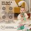 Mallie® Spielmatte Baby Faltbar 120x120x1cm [100% BPA- und Schadstoff-Frei] Doppelseitige Krabbelmatte Baby, Krabbeldecke Baby I Baby Play Mat, Spielmatte Baby Faltbar