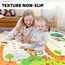 CCLIFE Krabbelmatte Spielmatte Baby Schadstofffrei 196x176x1cm Faltbar Spielunterlage Spielteppich Groß Rutschfest Beidseitig Tragbar Wasserdicht für Innen Außen Bunt