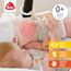Fehn Soft Bilderbuch Schwanensee – Baby Fühlbuch aus Stoff mit Tier Motiven - Stoffbuch Spielzeug zum Aufhängen für Kinderwagen und Babyschale – Knisterbuch für Babys und Kinder ab 0+ Monaten
