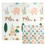 CCLIFE Krabbelmatte Baby Spielmatte Kinder 196x176x1cm Faltbar Spielteppich Spielunterlage Groß Rutschfest Beidseitig Tragbar Wasserdicht Innen Außen Bunt