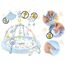 Nukido Spieldecke Mit Spielbogen Baby Spielmatte Babyspieldecke Krabbelmatte Krabbeldecke 7 Spielzeuge Und Kissen Weich Pflegeleicht Ocean Blau