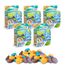 CRAZE INKEE Bath Drops | 5er Pack Badetabletten zum Farben Lernen, Badefarben für Kinder Badewanne - 80 Badekugeln Kinder mit Erdbeer-Duft, 1 Stück (5er Pack)