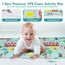 CCLIFE Krabbelmatte Baby Spielmatte Kinder 196x175x1.8cm Faltbar Spielteppich Spielunterlage Groß Rutschfest Beidseitig Tragbar Wasserdicht Innen Außen Bunt,CushHom