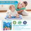Infinno Wassermatte Baby Wasserspielmatte Spielzeug, Spielmatte Baby für 3 6 9 Monate Blauer Ozean (Packung mit 2)